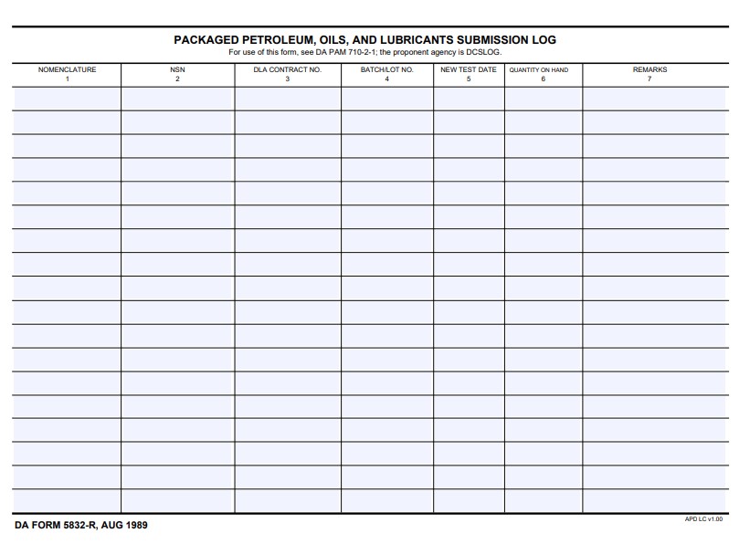 Download da form 5832-R