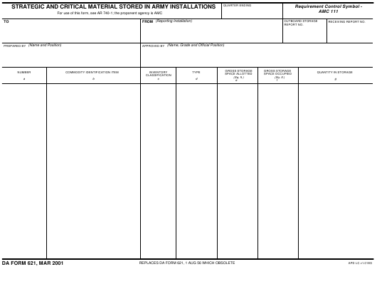 Download da form 621