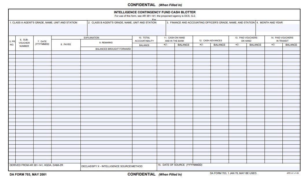 Download da form 703