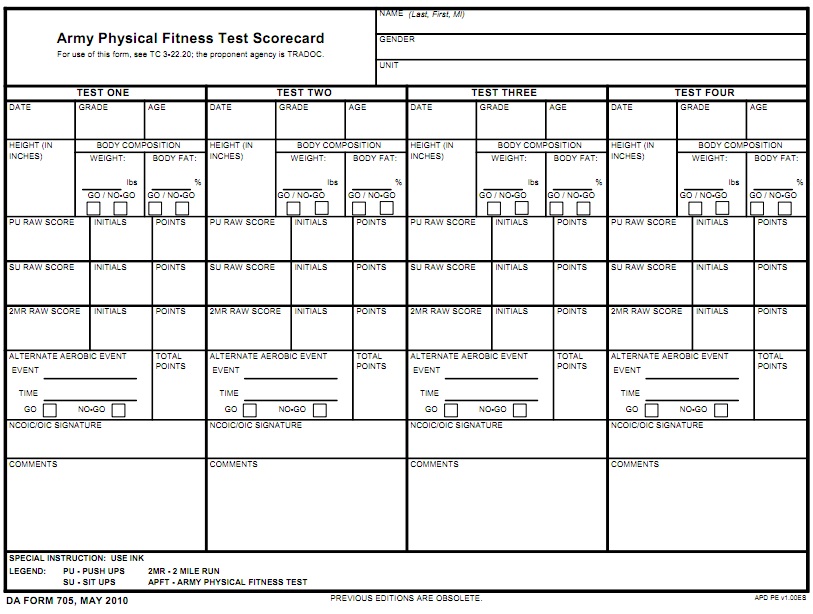 Download da form 705