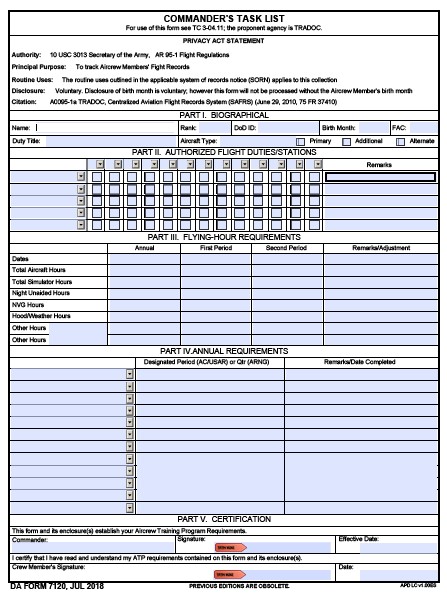 Download da form 7120