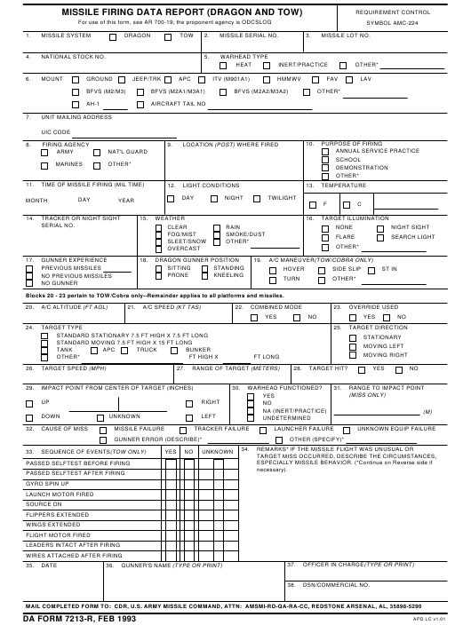 Download da form 7213-R