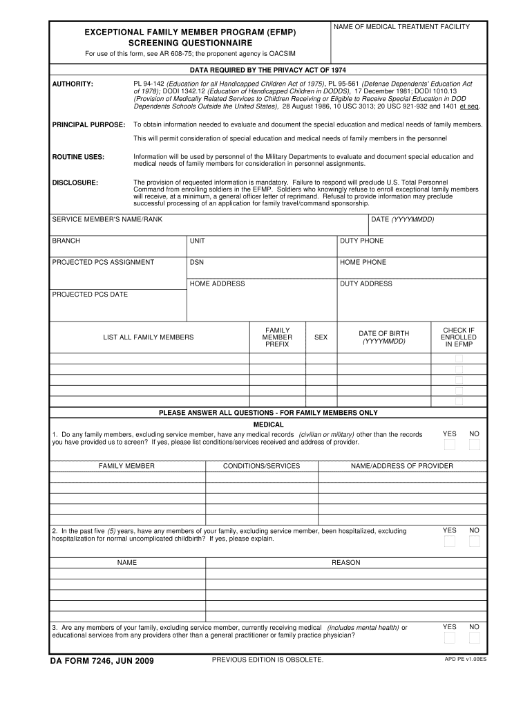 Download da form 7246