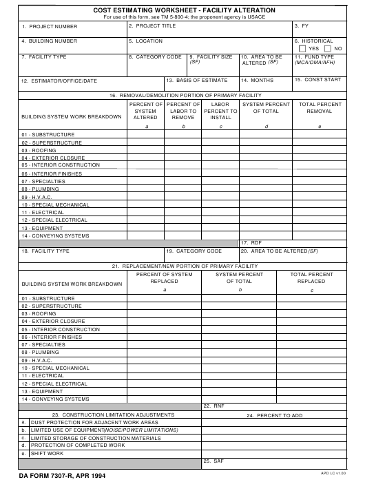 Download da form 7307-R