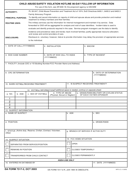 Download da form 7317-2