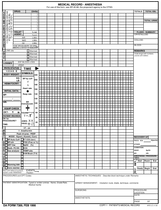 Download da form 7389