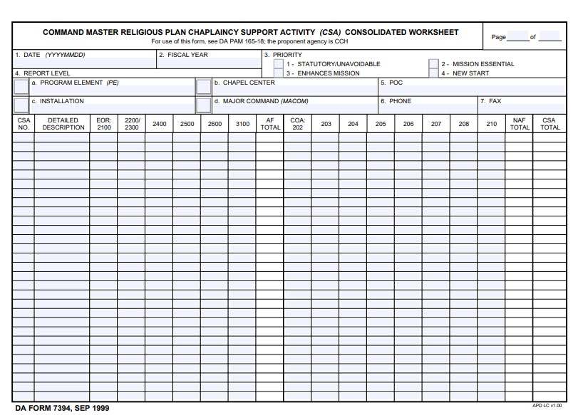 Download da form 7394