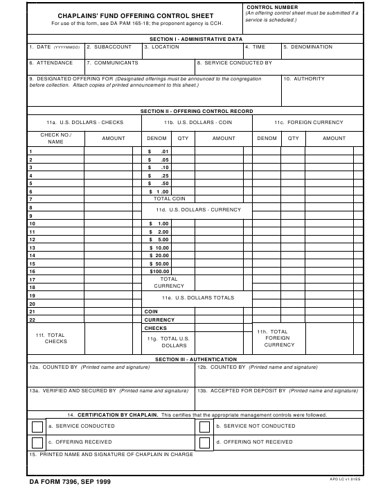 Download da form 7396