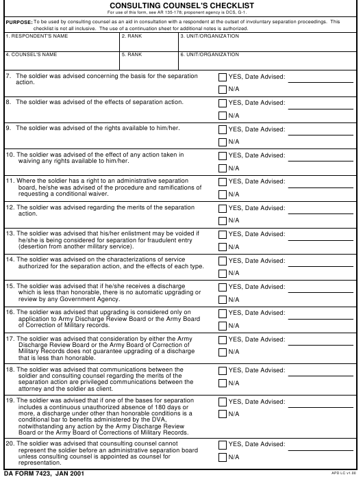 Download da form 7423