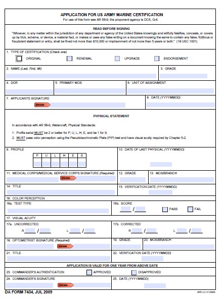 Download da form 7434