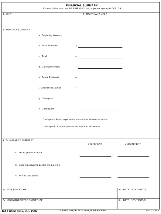 Download da form 7455