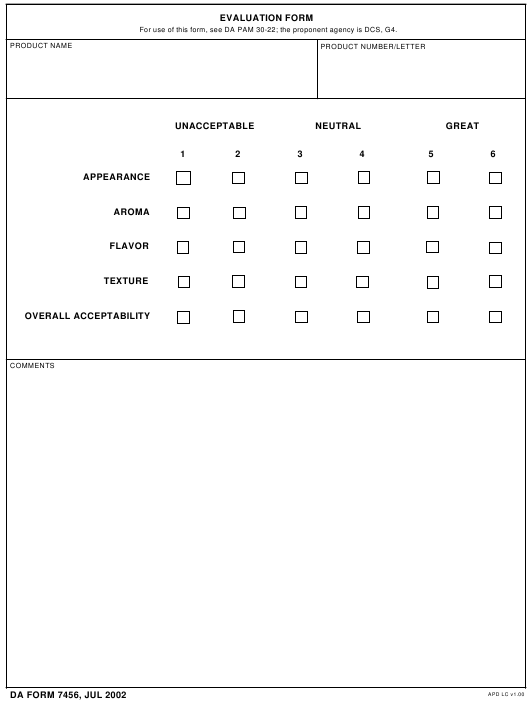 Download da form 7456