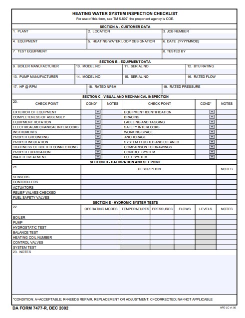 Download da form 7477-R