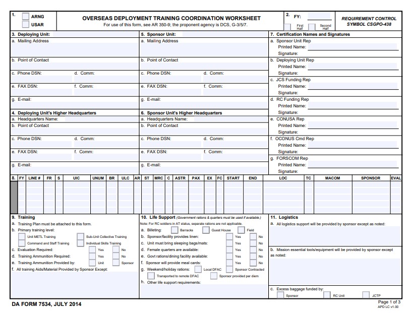 Download da form 7534