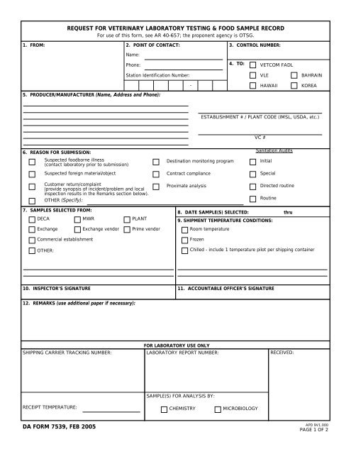 Download da form 7539