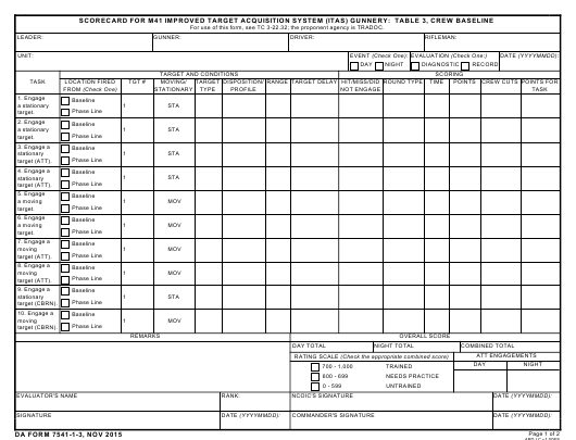 Download da form 7541-1-3