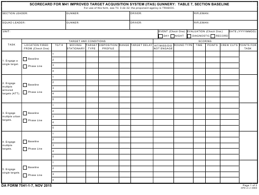 Download da form 7541-1-7