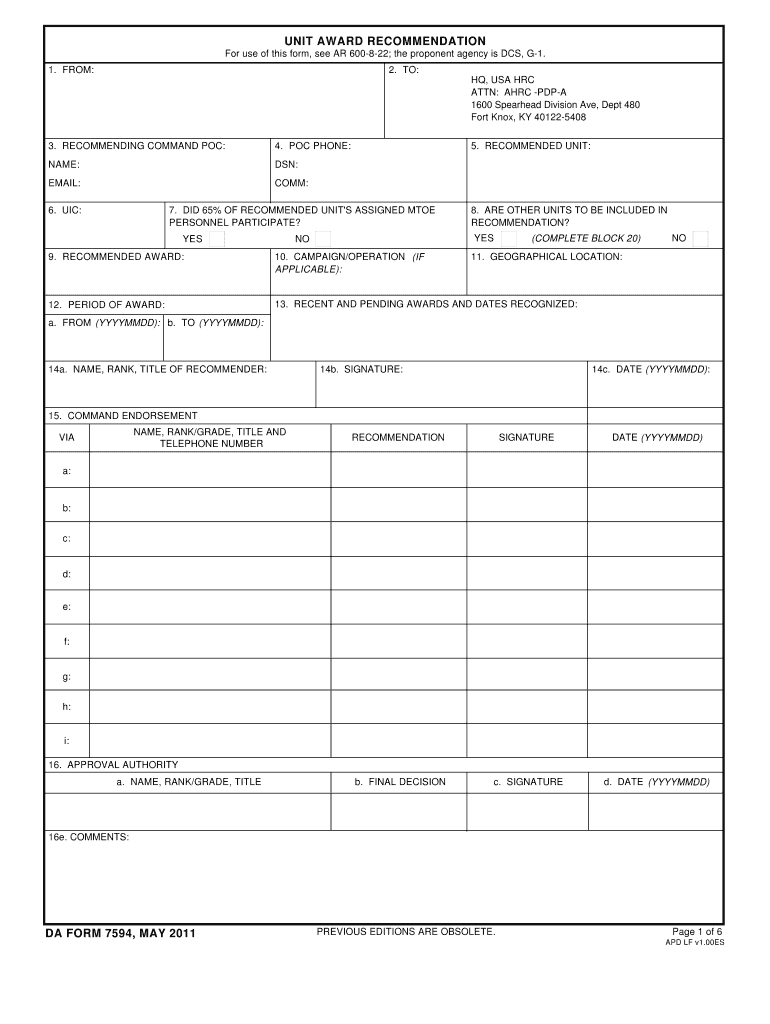 Download da form 7594