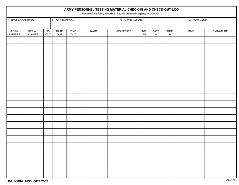 Download da form 7633