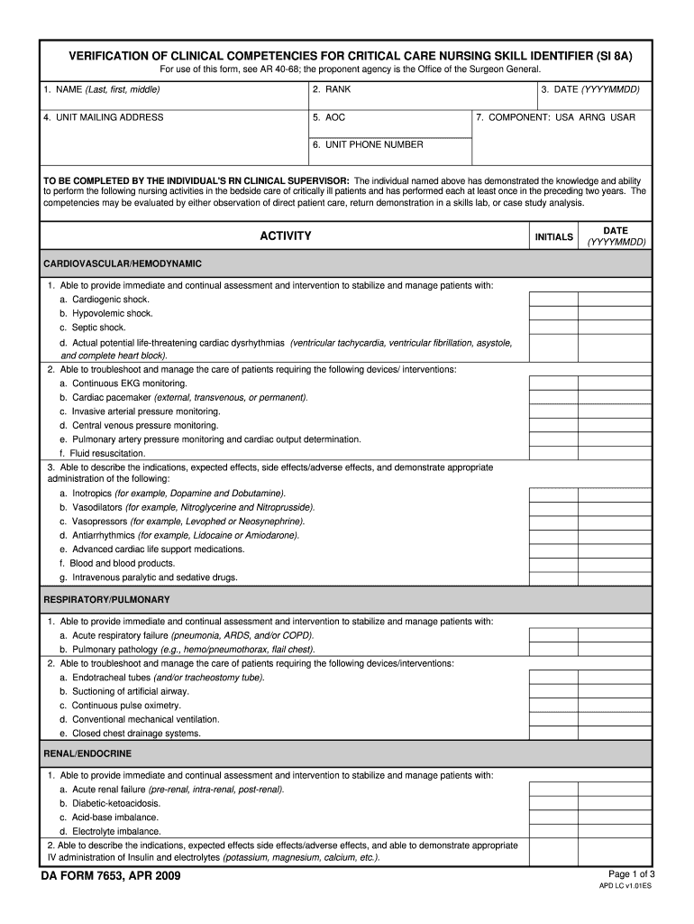 Download da form 7653