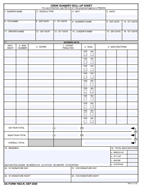 Download da form 7663-R