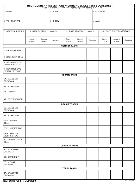 Download da form 7664-R