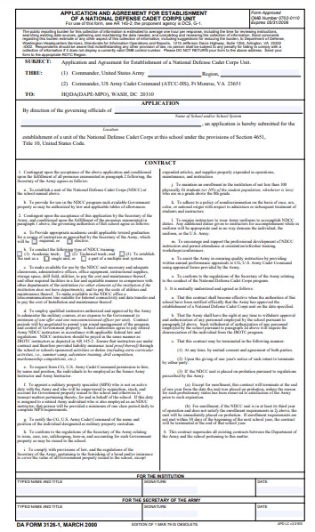 Download da form 3126-1