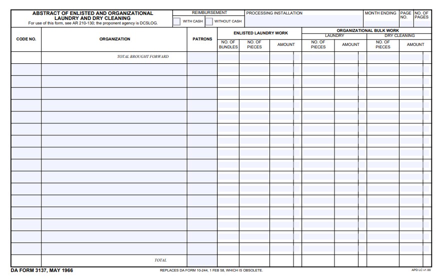 Download da form 3137