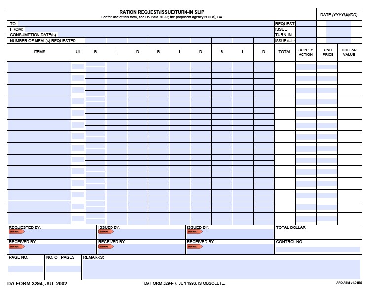 Download da form 3294