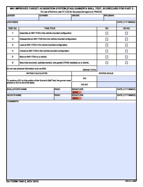 Download da form 7540-2