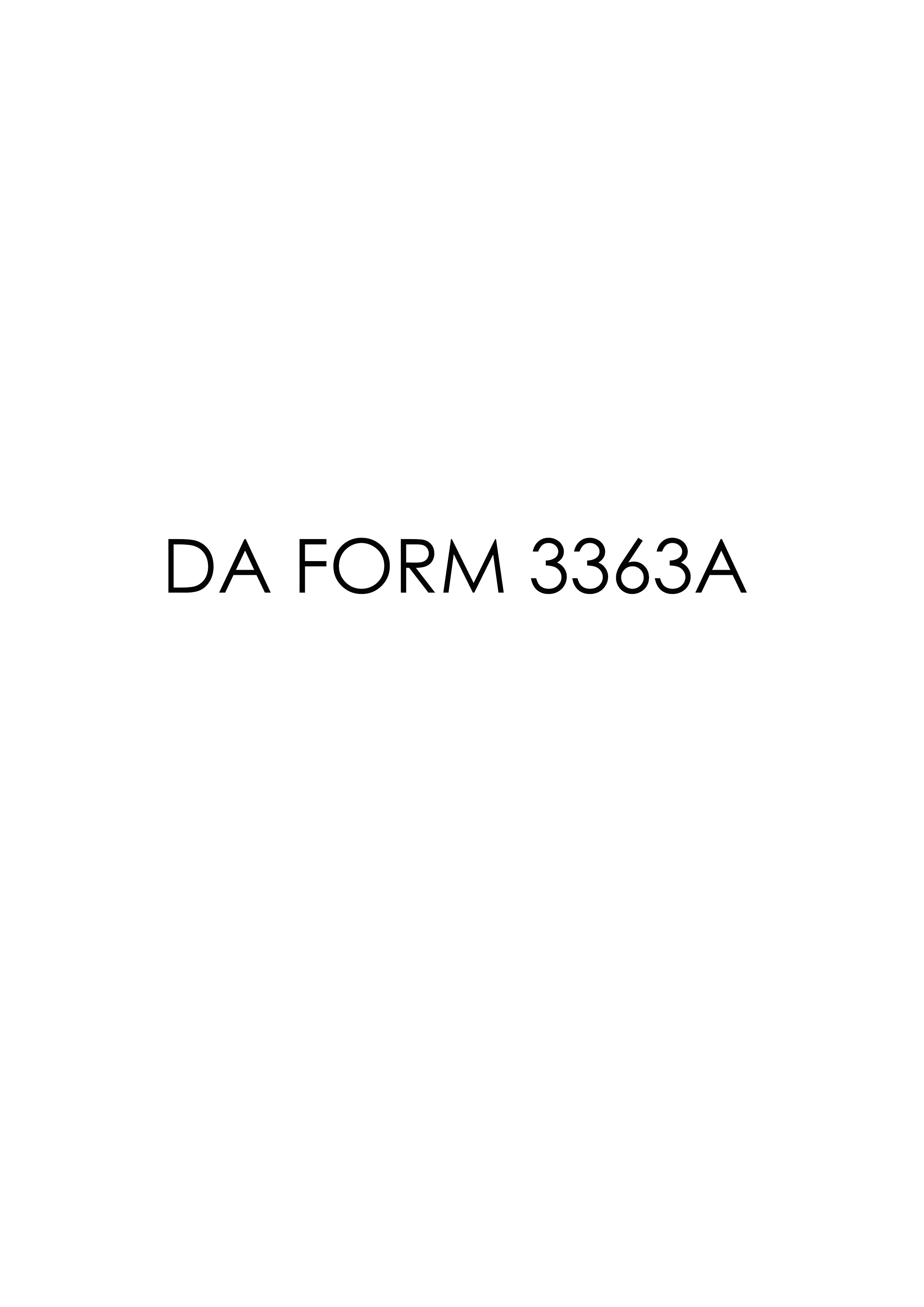 Download da form 3363A