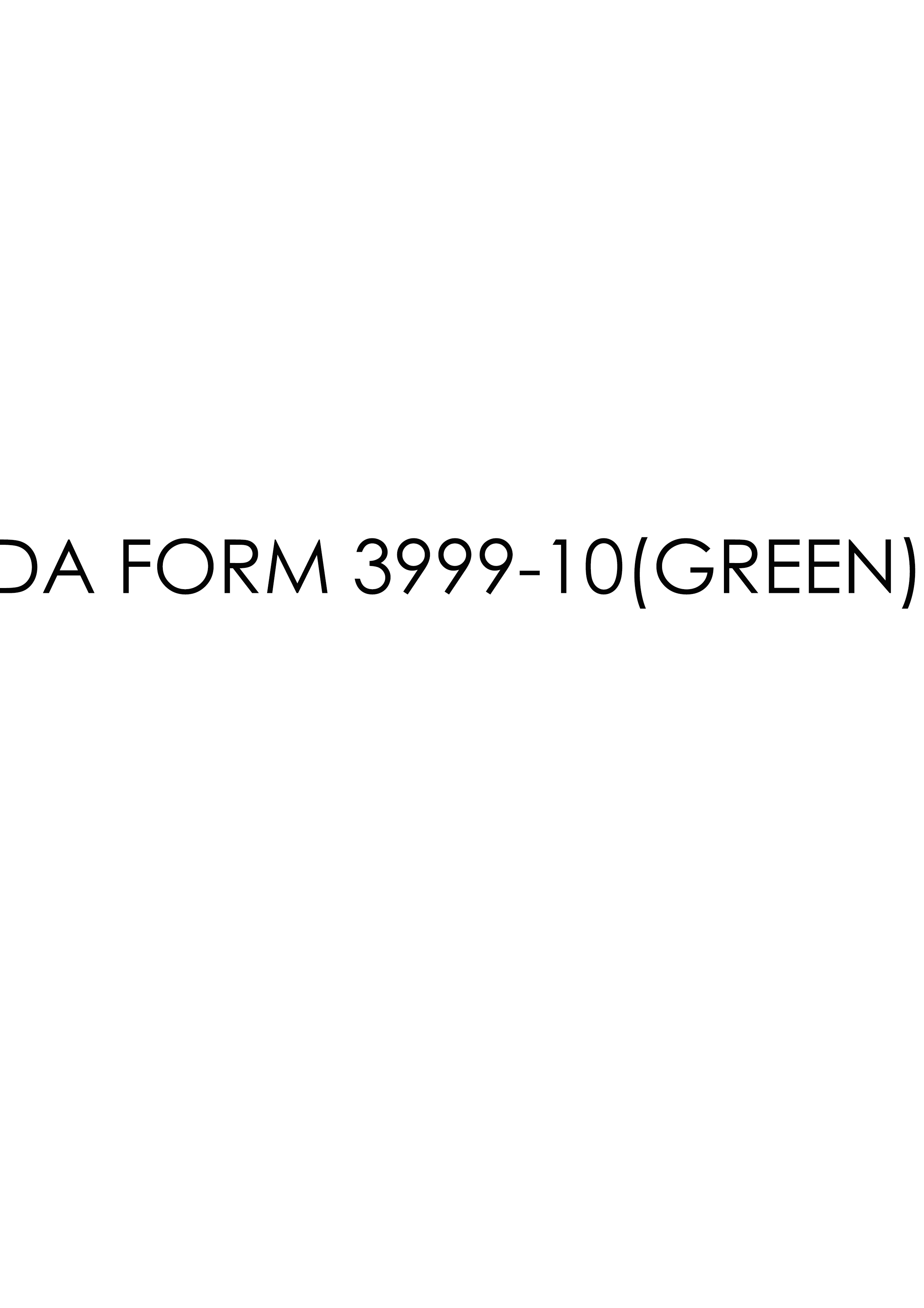 Download da form 3999-10(GREEN)