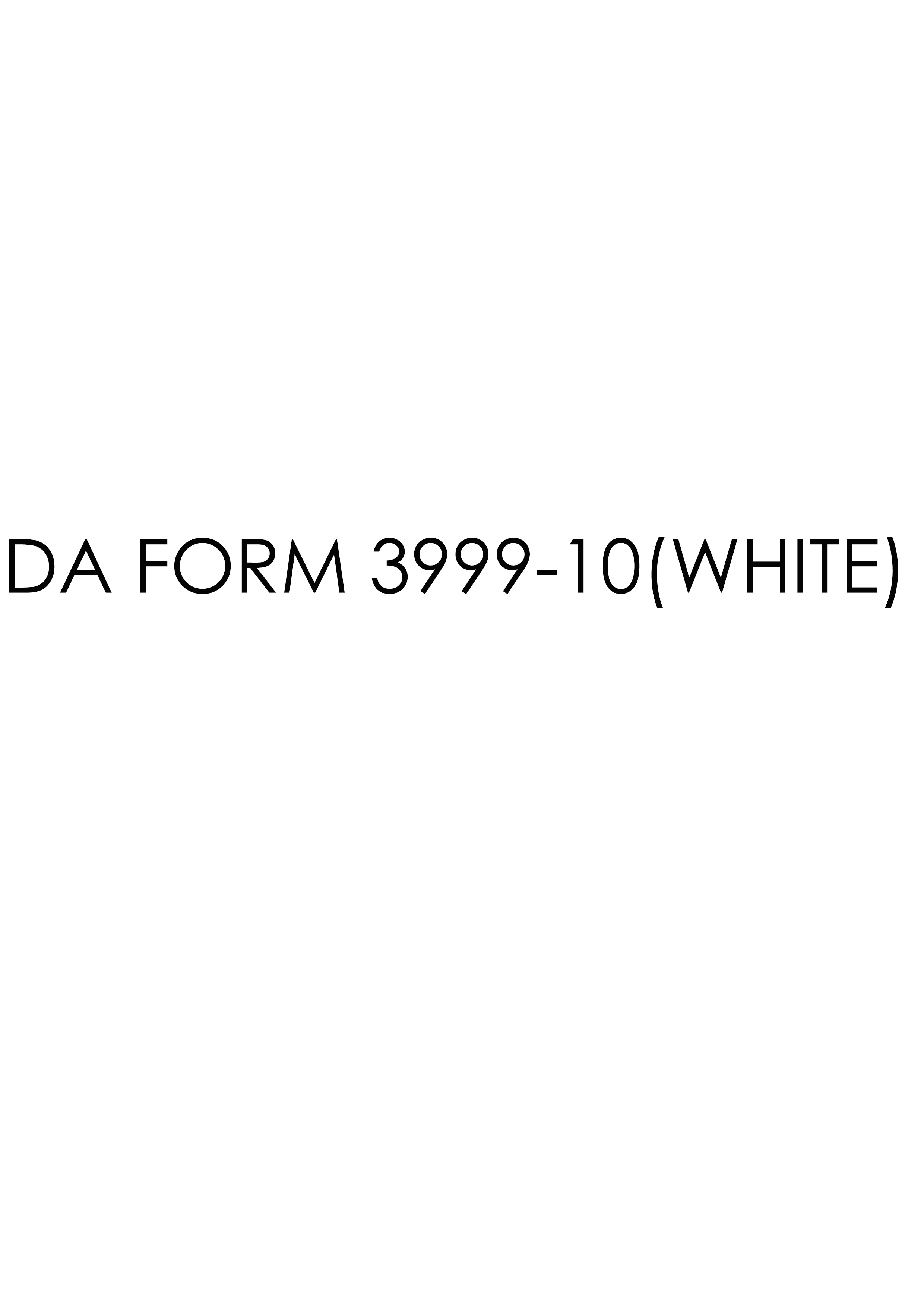 Download da form 3999-10(WHITE)