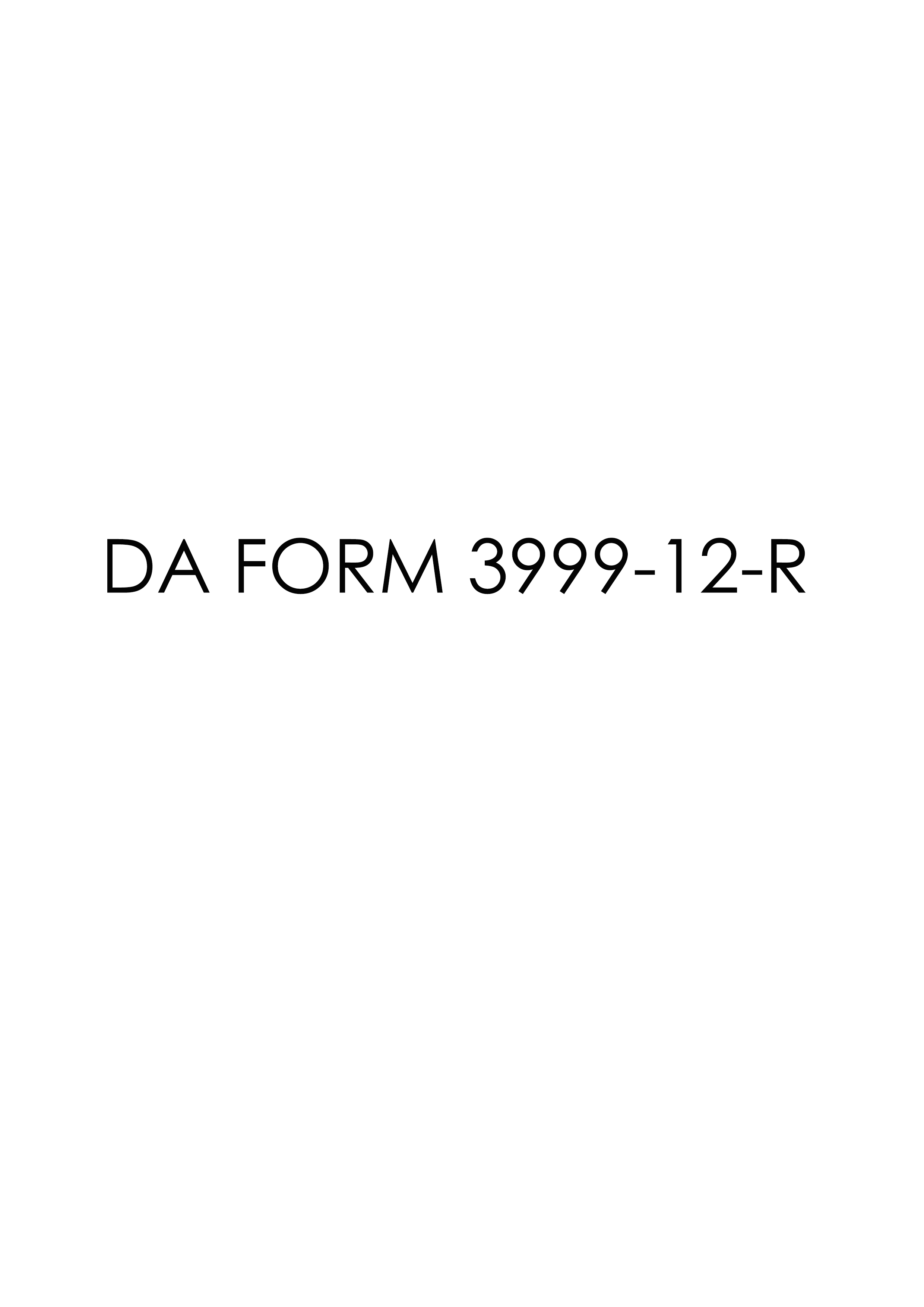 Download da form 3999-12-R