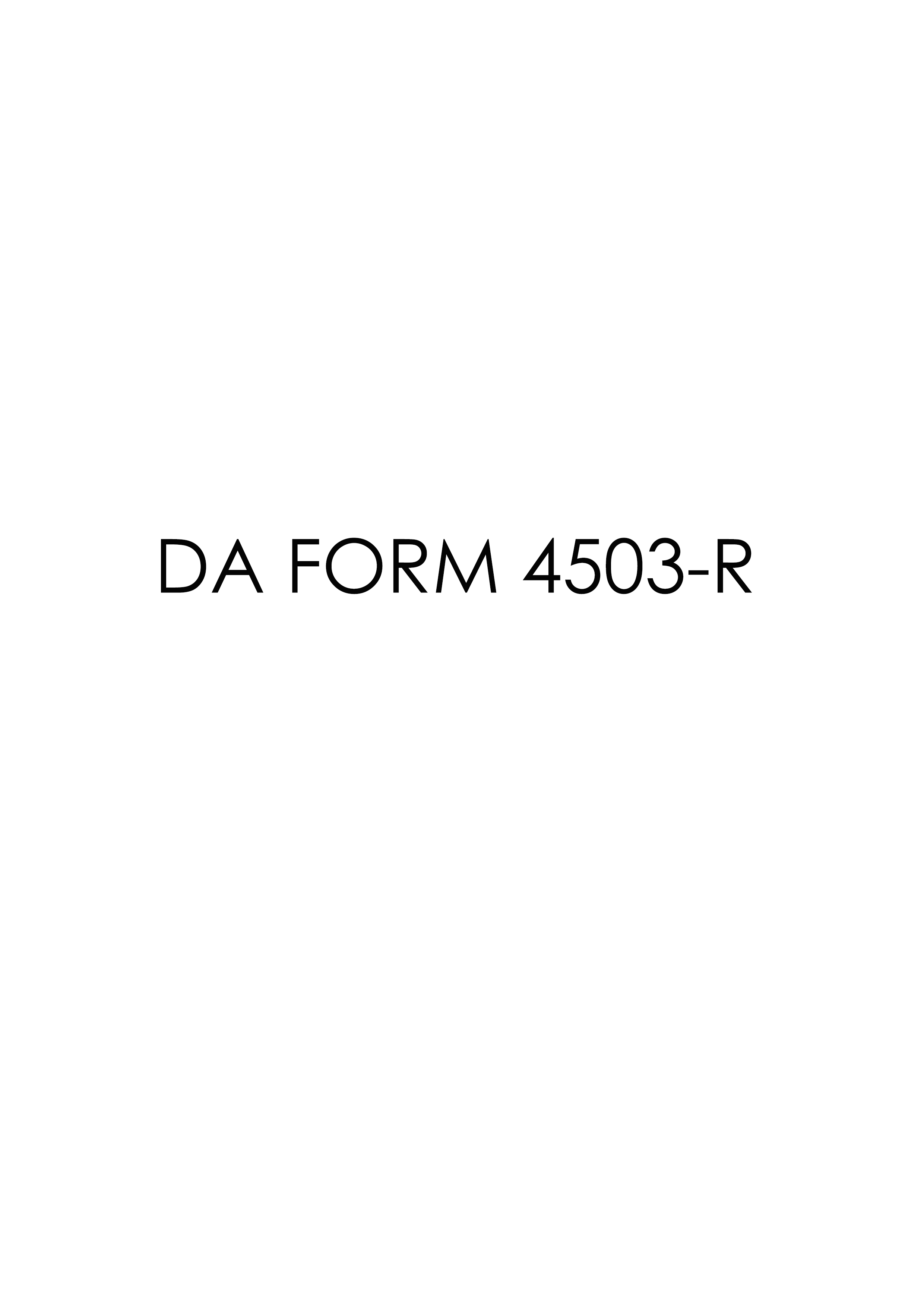 Download da form 4503-R