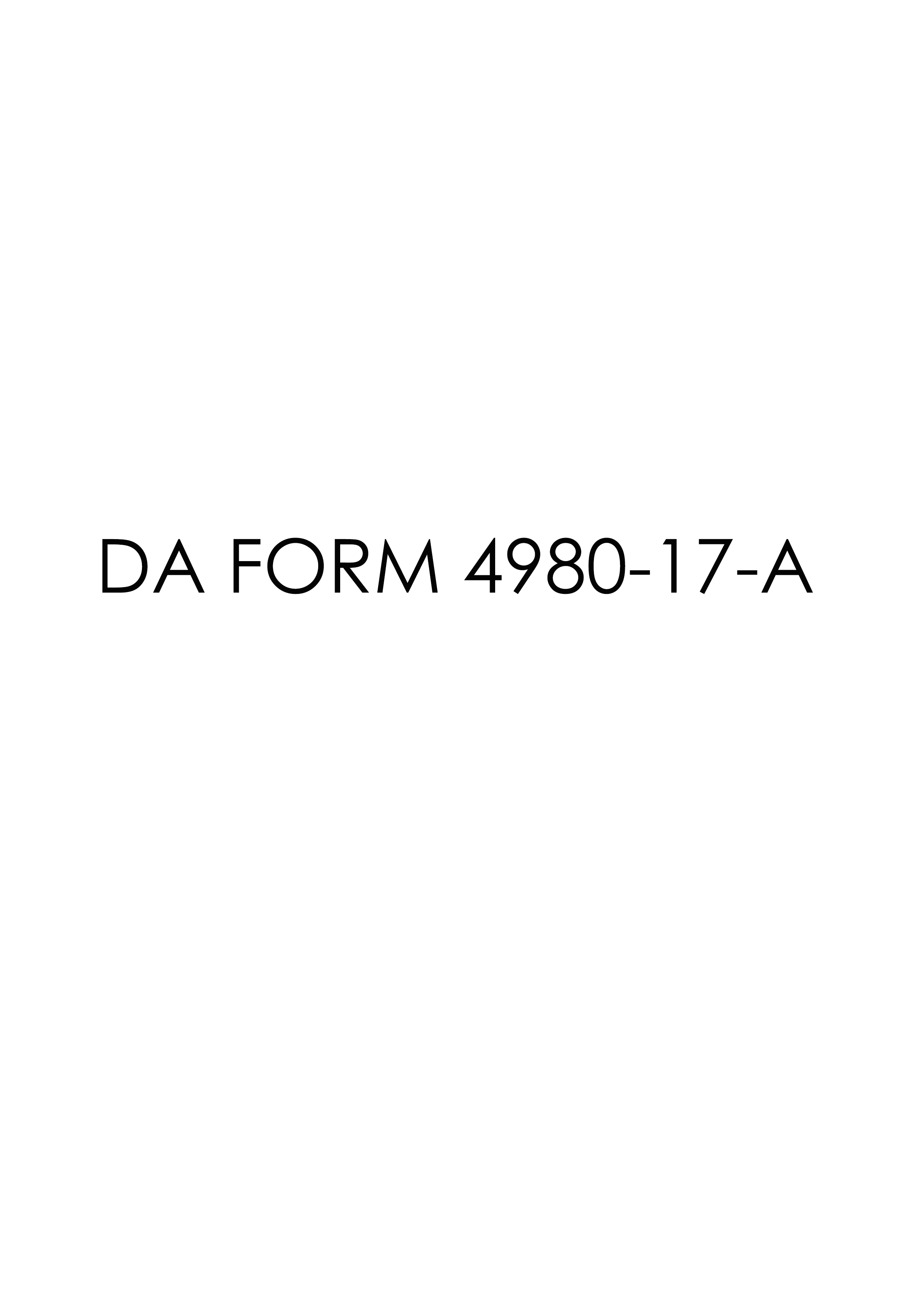 Download da form 4980-17-A