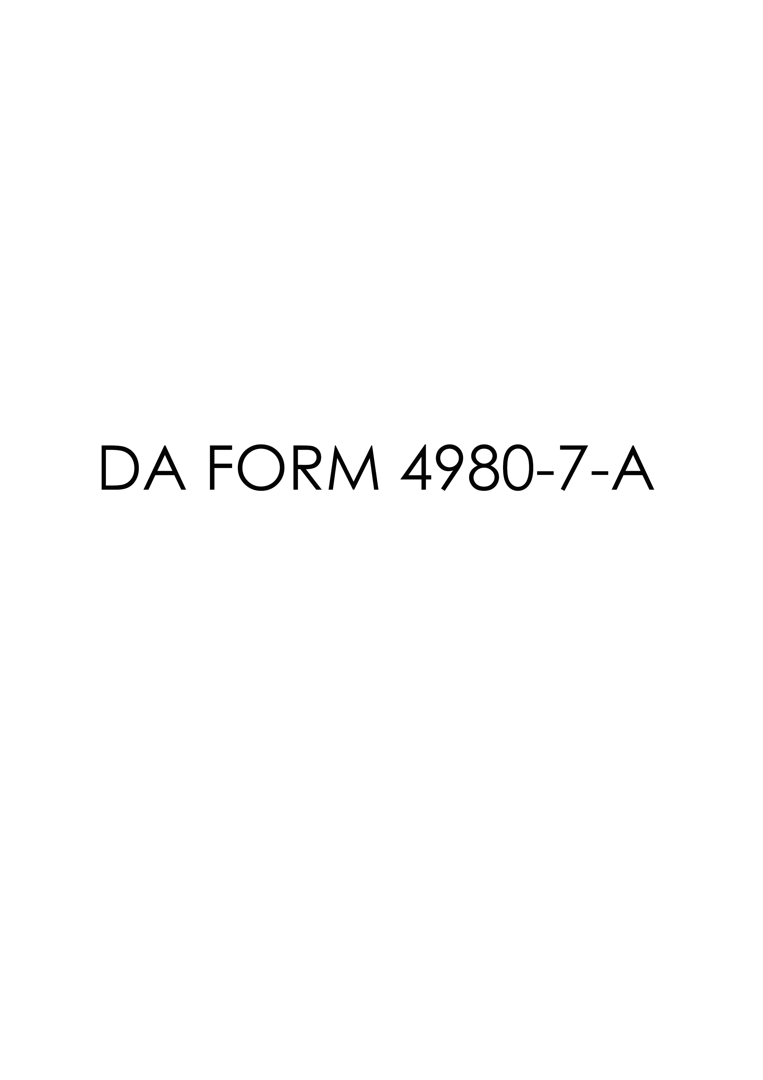 Download da form 4980-7-A