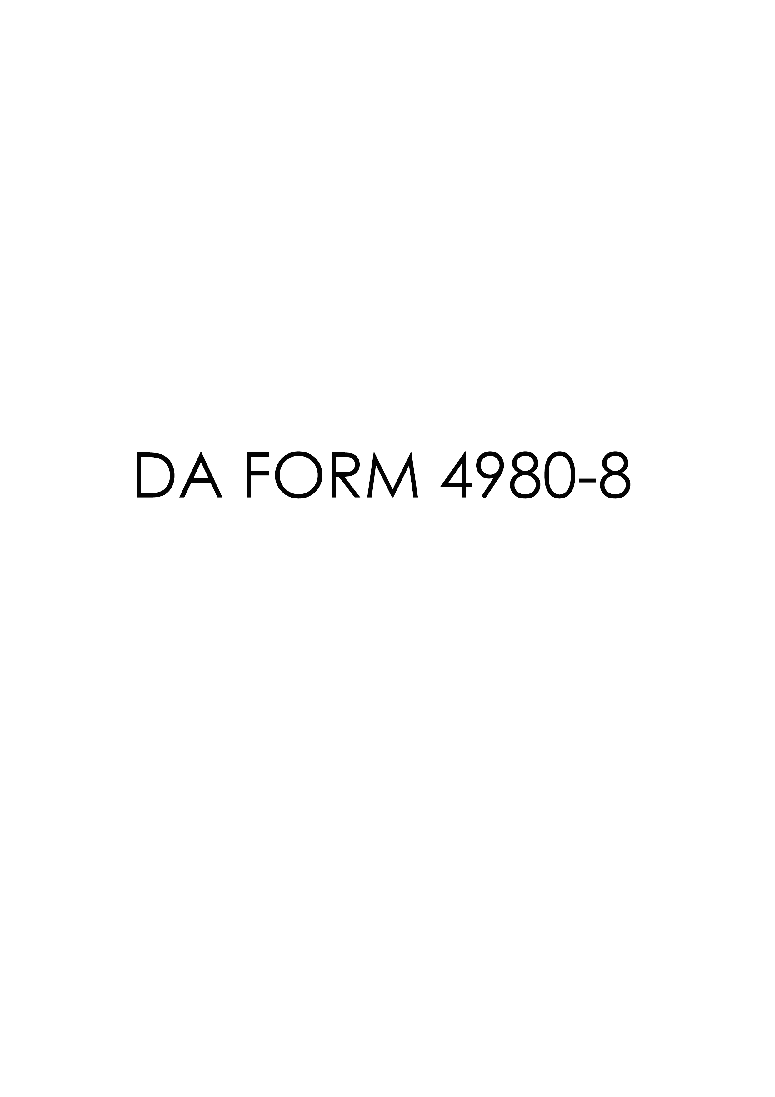 Download da form 4980-8