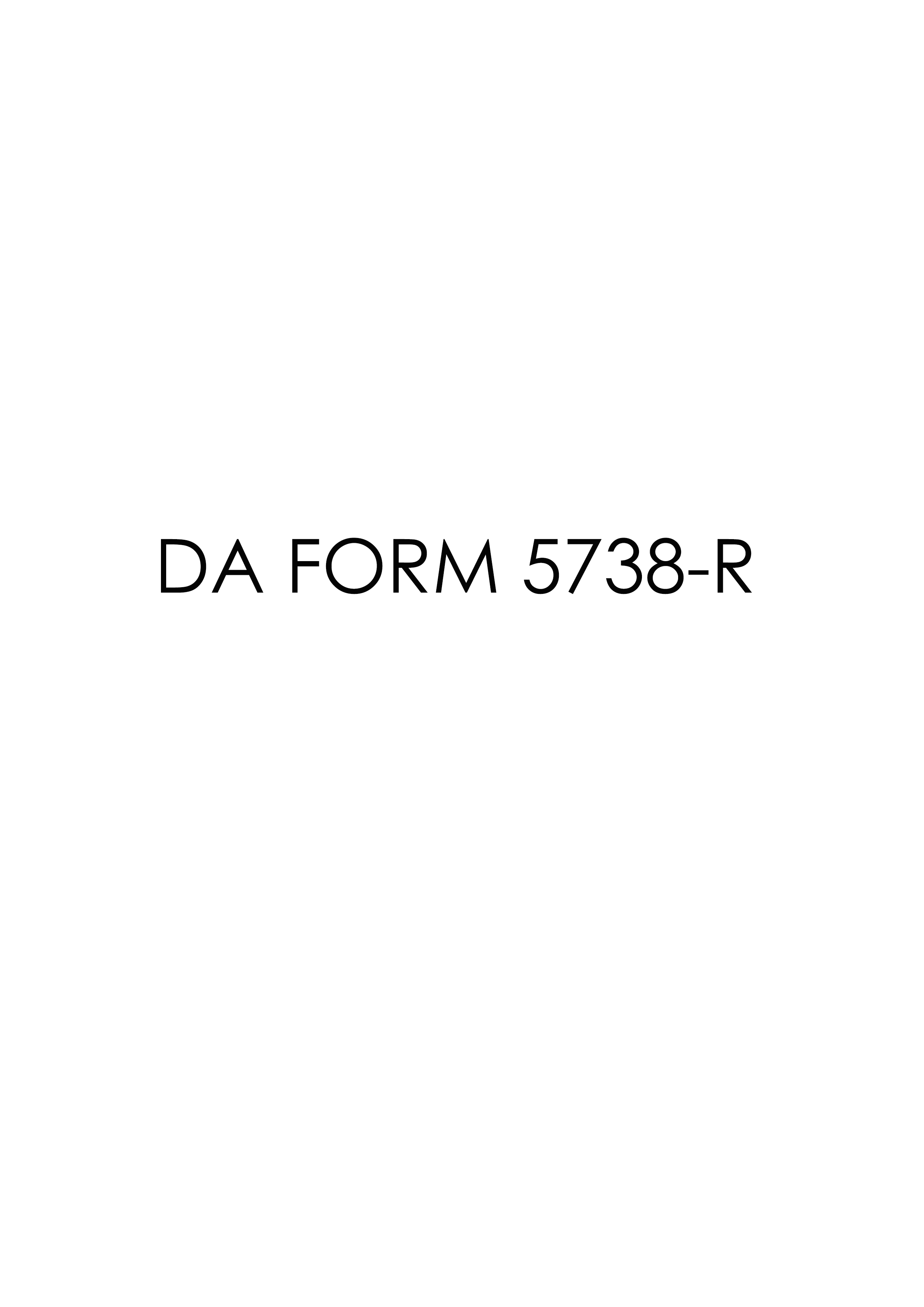 Download da form 5738-R