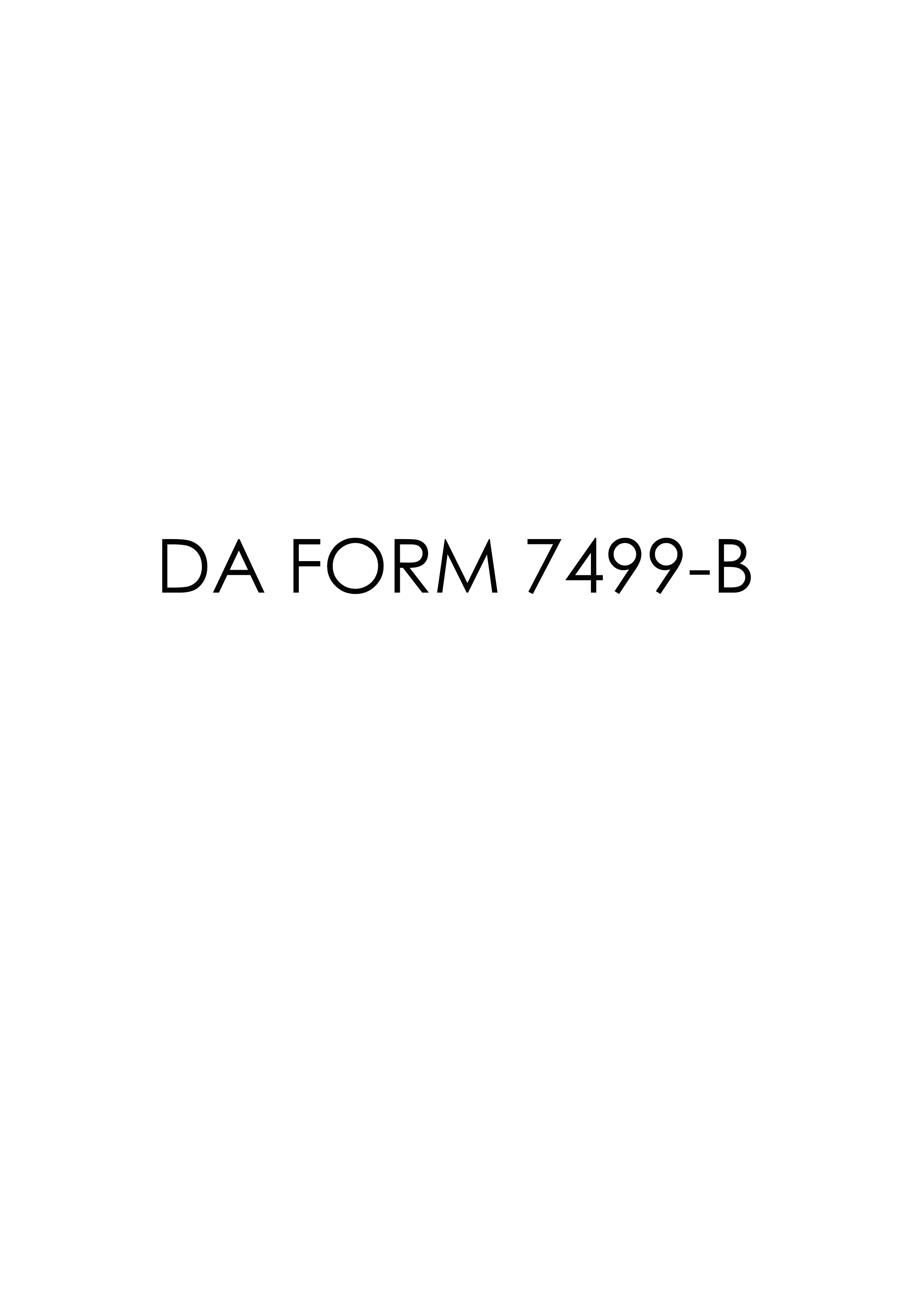 Download da form 7499-B