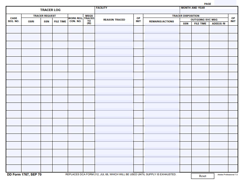 Download dd form 1767