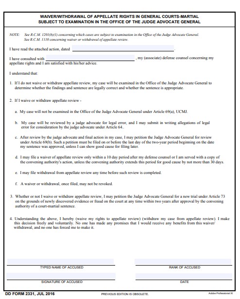 Download dd form 2331