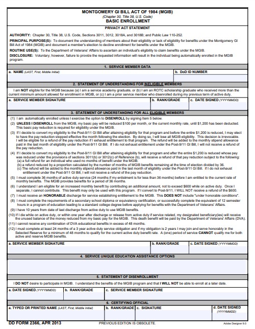 Download dd form 2366