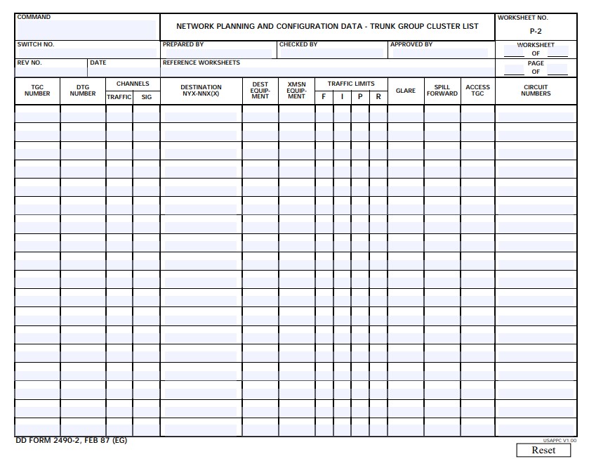 Download dd form 2490-2