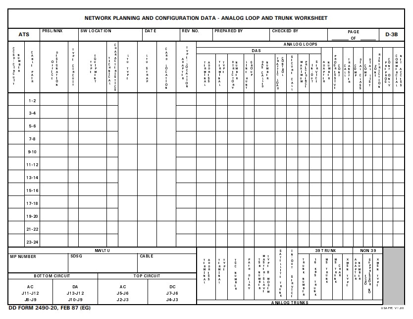 Download dd form 2490-20