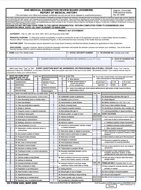 Download dd form 2492