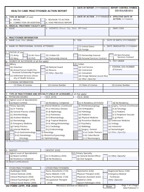 Download dd form 2499