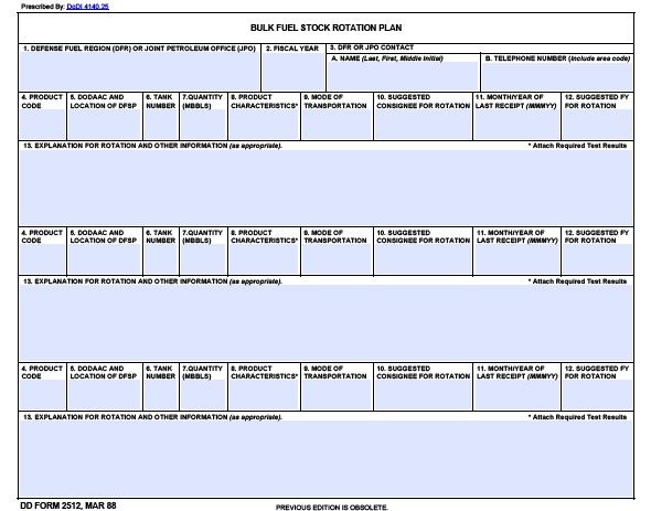 Download dd form 2512