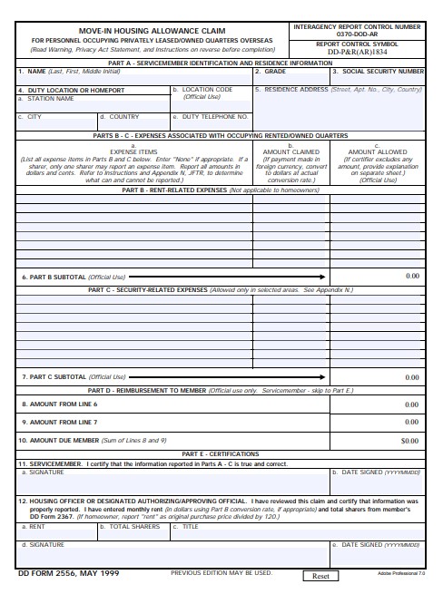 Download dd form 2556