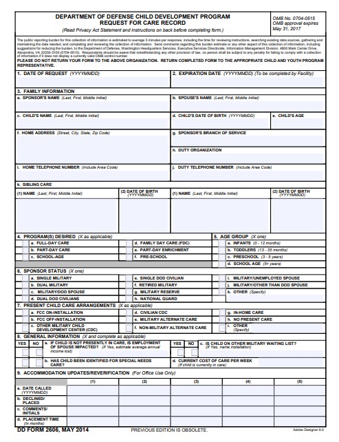 Download dd form 2606